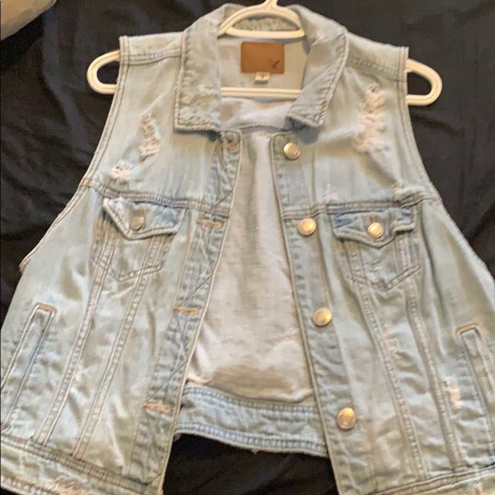 XL American Eagle Denim Vest